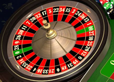 Double zero roulette wheel game.